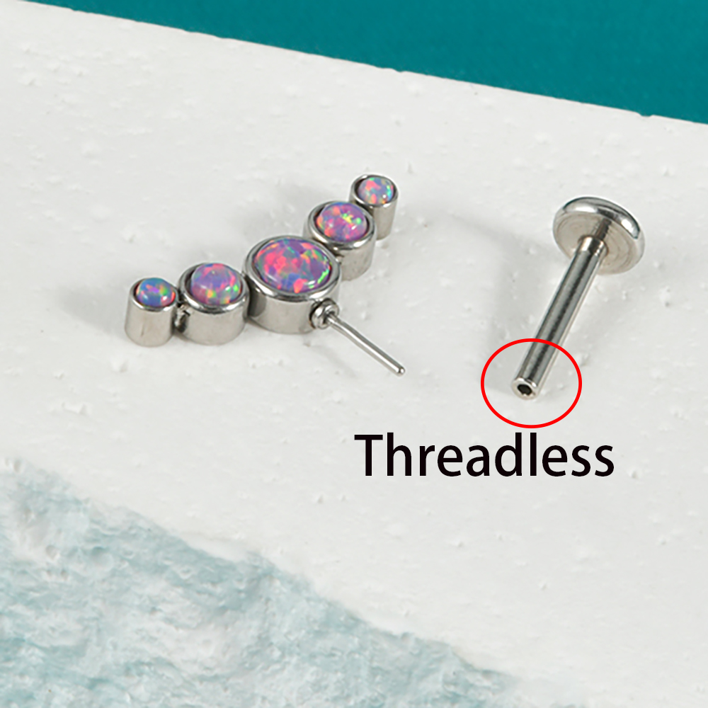 1PC Surgical Steel CZ Gem Opal - Helix Cartilage Ring review and price