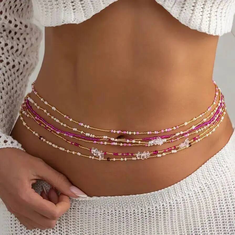 SHIXIN 6Pcs/Set Boho Colorful  - Body Jewelry Waist review and price